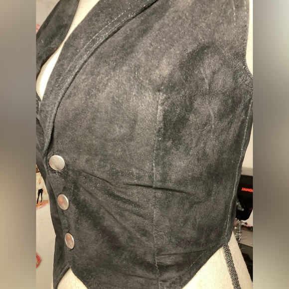 90s vintage Genuine Suede Vest - Picture 4 of 5